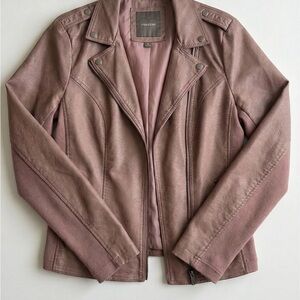 Maurices Dusty Pink Faux Leather Jacket